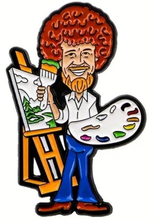 Bob Ross Enamel Pin