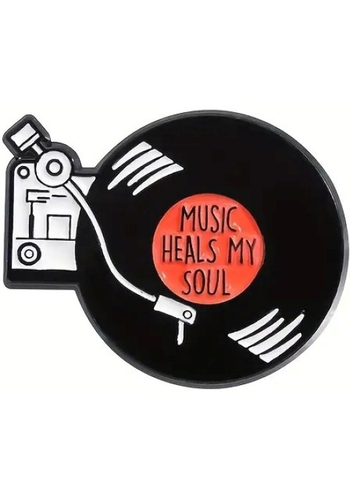 Music Heals My Soul Enamel Pin