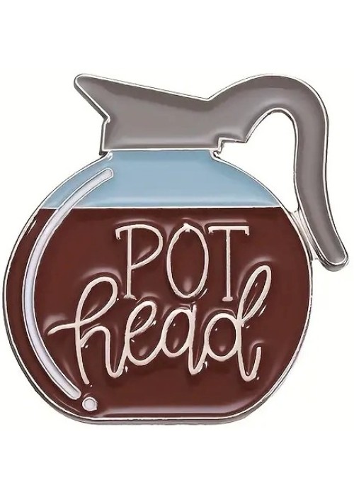 Pot Head Enamel Pin
