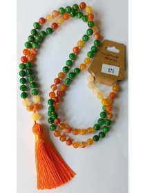 Summertime Hand-Knotted Mala Beads