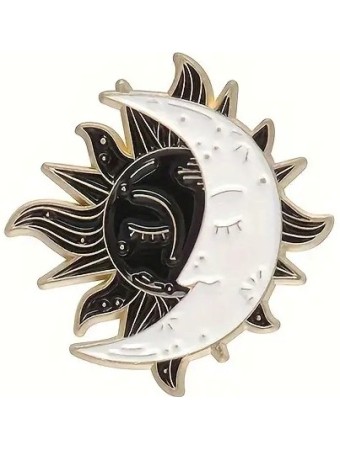 Sun & Moon Enamel Pin